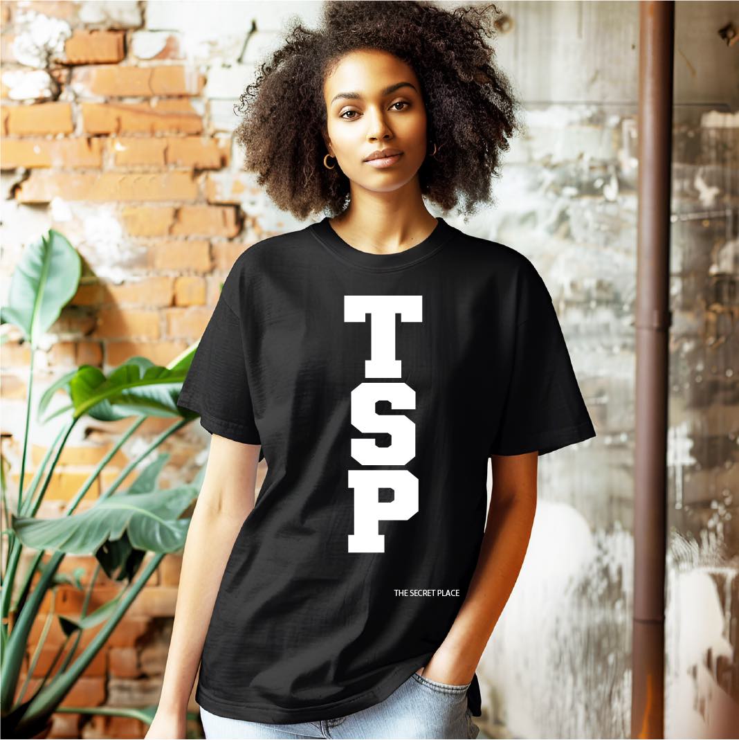 TSP “The Secret Place” Graphic T-Shirt | Christian Streetwear Tee | Faith-Based Minimalist Shirt