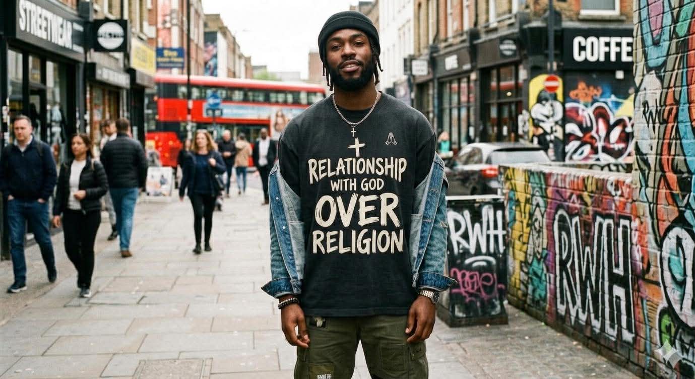 “Relationship With God Over Religion” T-Shirt | Christian Faith Graphic Tee | Inspirational Streetwear Shirt