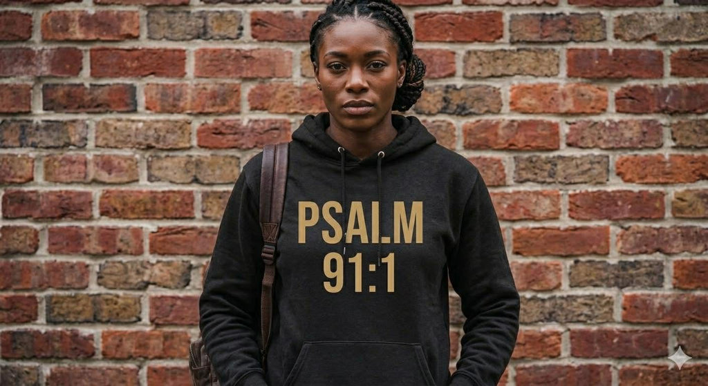 Psalm 91:1 Hoodie | Christian Faith Hoodie | Scripture-Based Streetwear | Inspirational Pullover