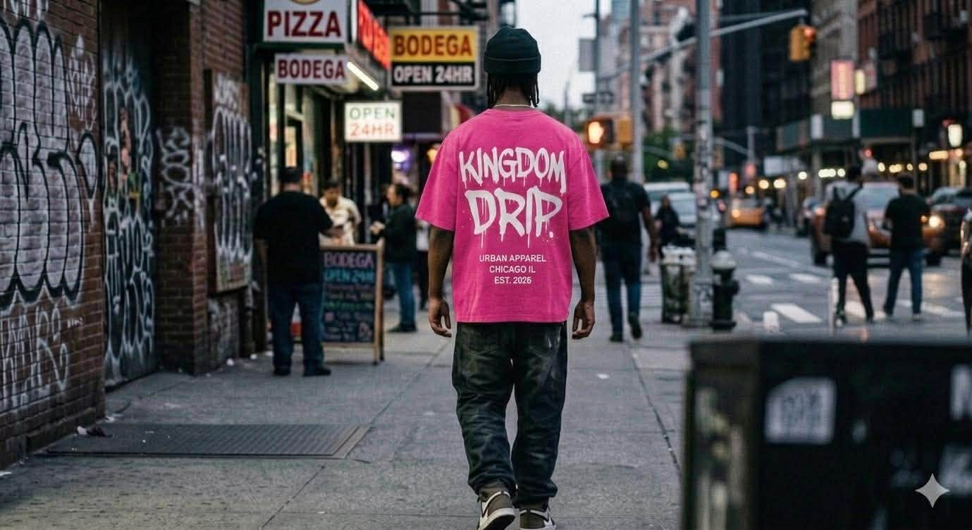 Kingdom Drip Oversized Streetwear T-Shirt | Faith-Based Urban Apparel